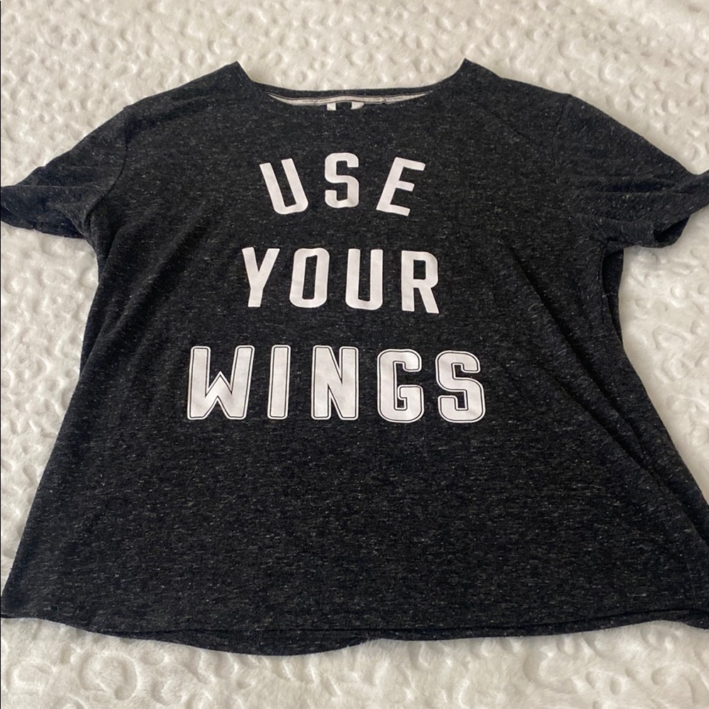 Victoria's Secret Black Graphic Short Sleeve Tee